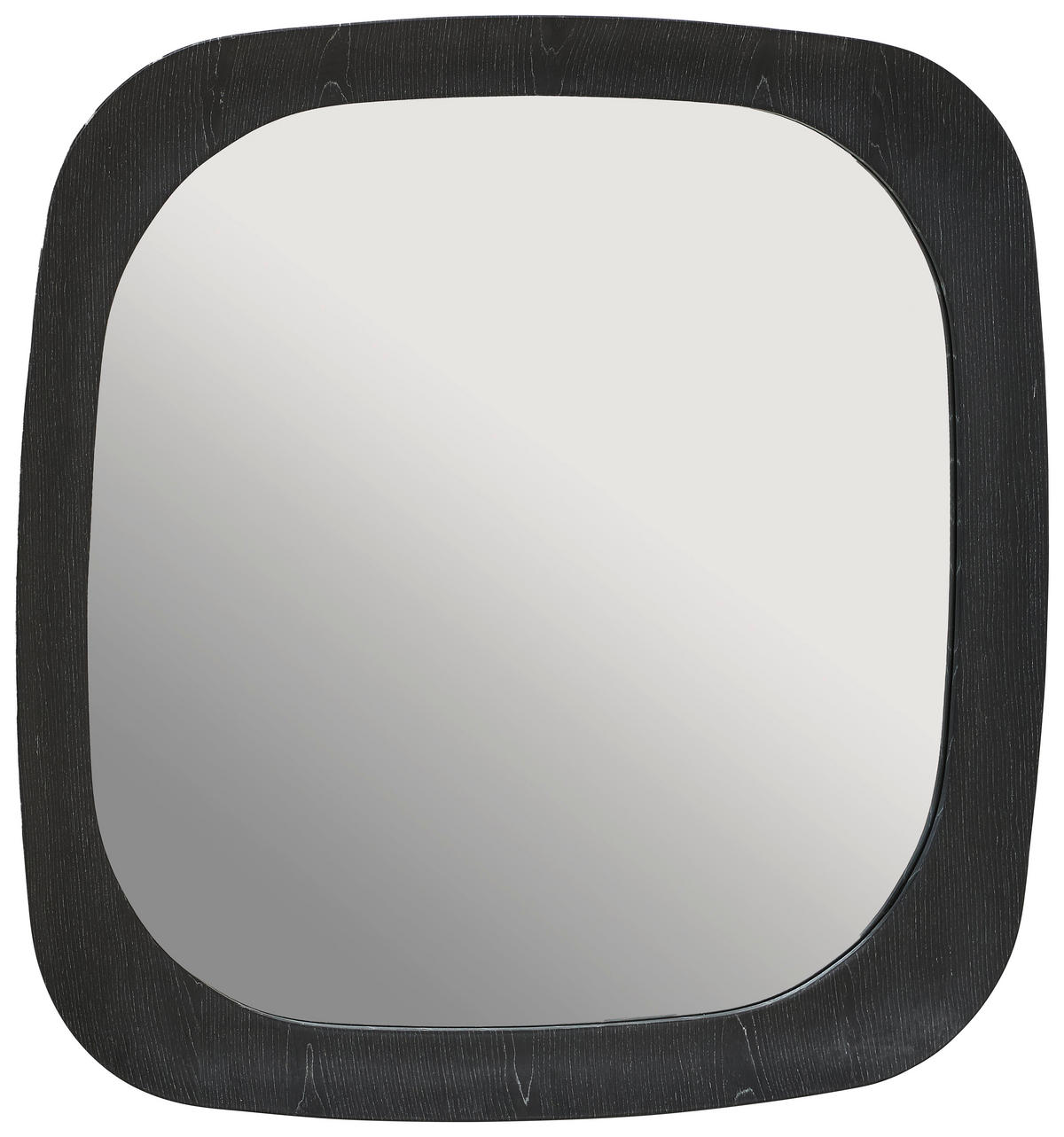 WANDSPIEGEL 100/100/5 cm    in quadratisch  - Schwarz, LIFESTYLE, Glas/Holzwerkstoff (100/100/5cm) - Xora
