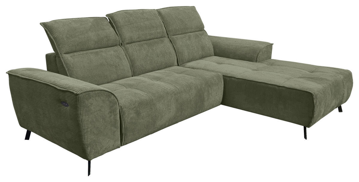 Freisteller von Carryhome ECKSOFA Olivgrün Cord.