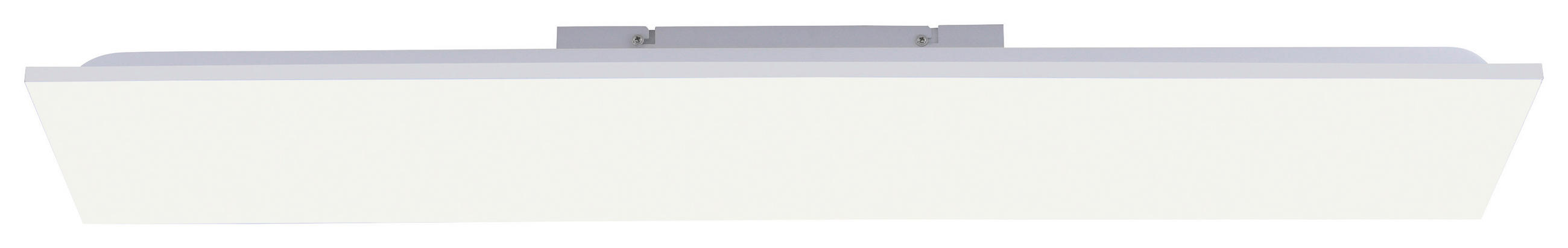 LED-DECKENLEUCHTE 100/25/6,5 cm   - Alufarben/Weiß, Basics, Kunststoff/Metall (100/25/6,5cm)