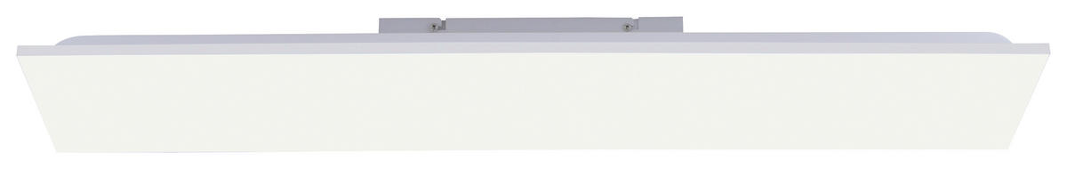LED-DECKENLEUCHTE 100/25/6,5 cm   - Alufarben/Weiß, Basics, Kunststoff/Metall (100/25/6,5cm)