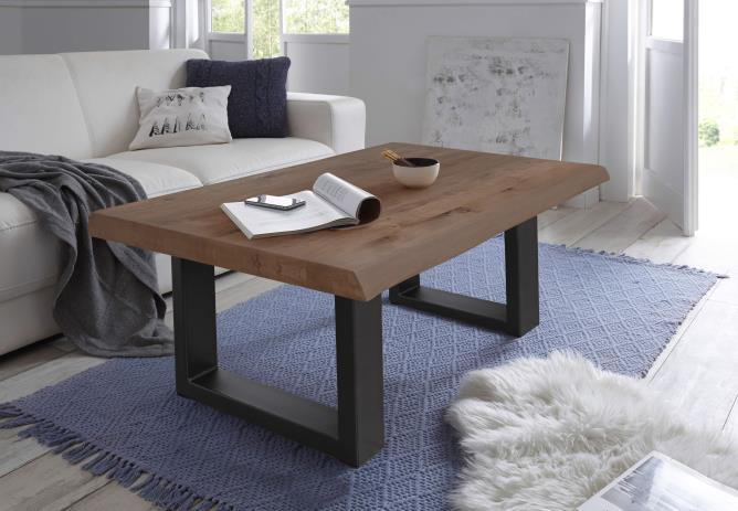 KLUB STOČIĆ 115/44/65 cm  crna, boja oraha  - boja oraha/crna, Moderno, drvo/metal (115/44/65cm) - Hom`in