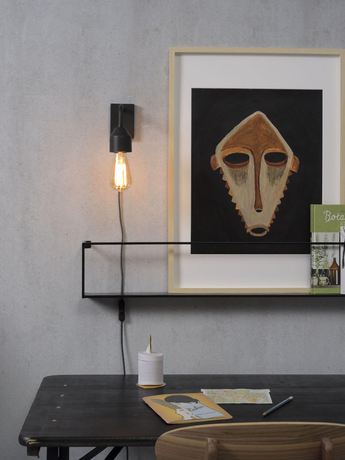 WANDLEUCHTE Madrid   - Schwarz, Design, Metall (7/14,7/20,3cm) - It's about Romi
