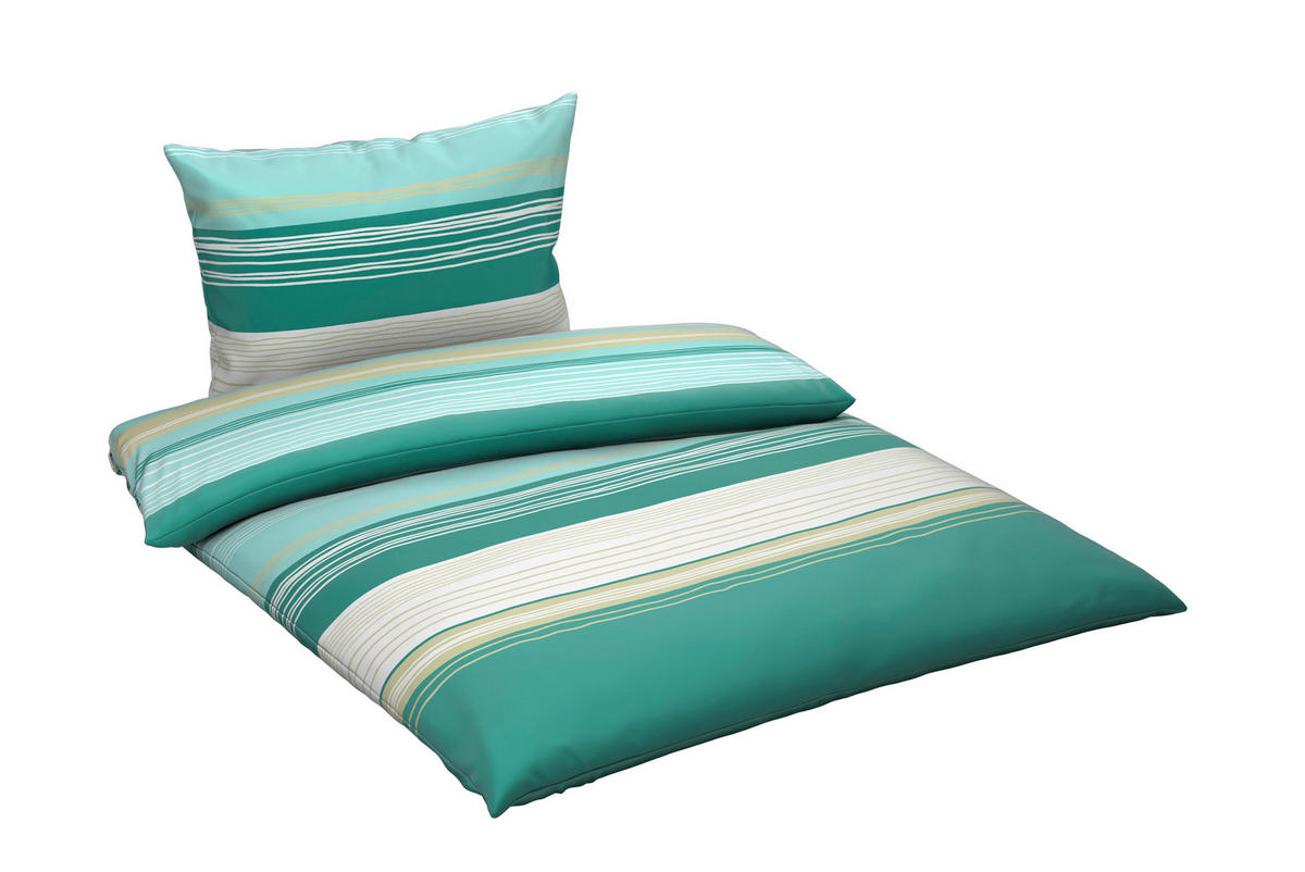 BETTWÄSCHE Mavie Satin 140/200 cm  - Blau, KONVENTIONELL, Textil (140/200cm) - Esposa