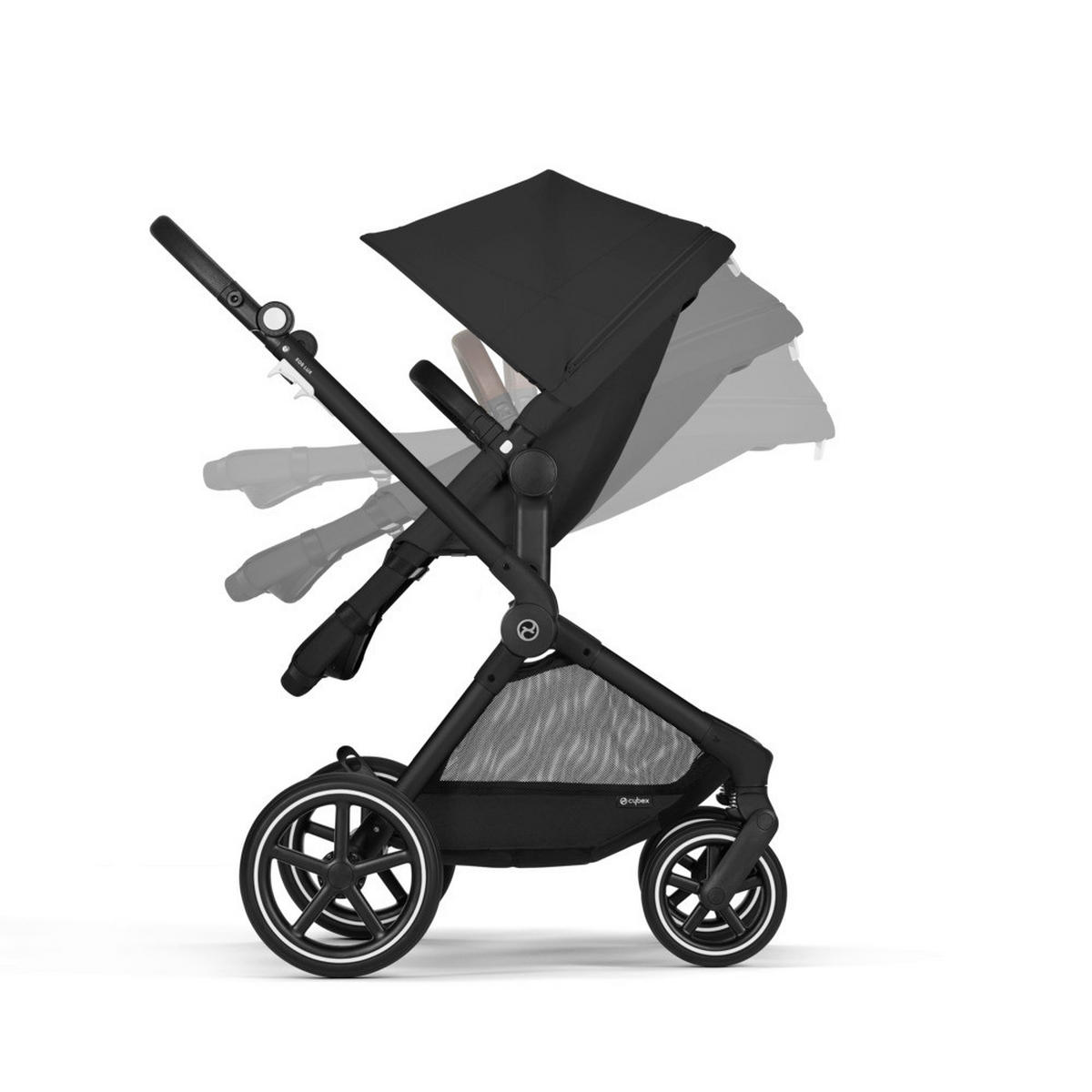 KINDERWAGENSET EOS LUX  - Schwarz, Basics, Textil/Metall (85/61/116cm) - Cybex