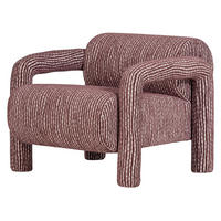 SESSEL in Webstoff Bordeaux  - Bordeaux, MODERN, Textil (76/65/82cm) - Livetastic