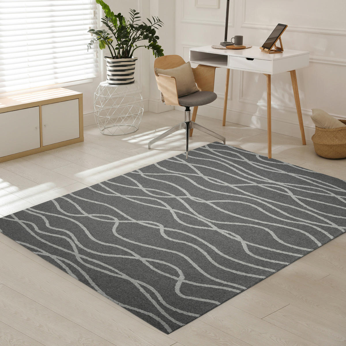 WOLLTEPPICH 160/230 cm Grau  - Grau, Basics, Textil (160/230cm)