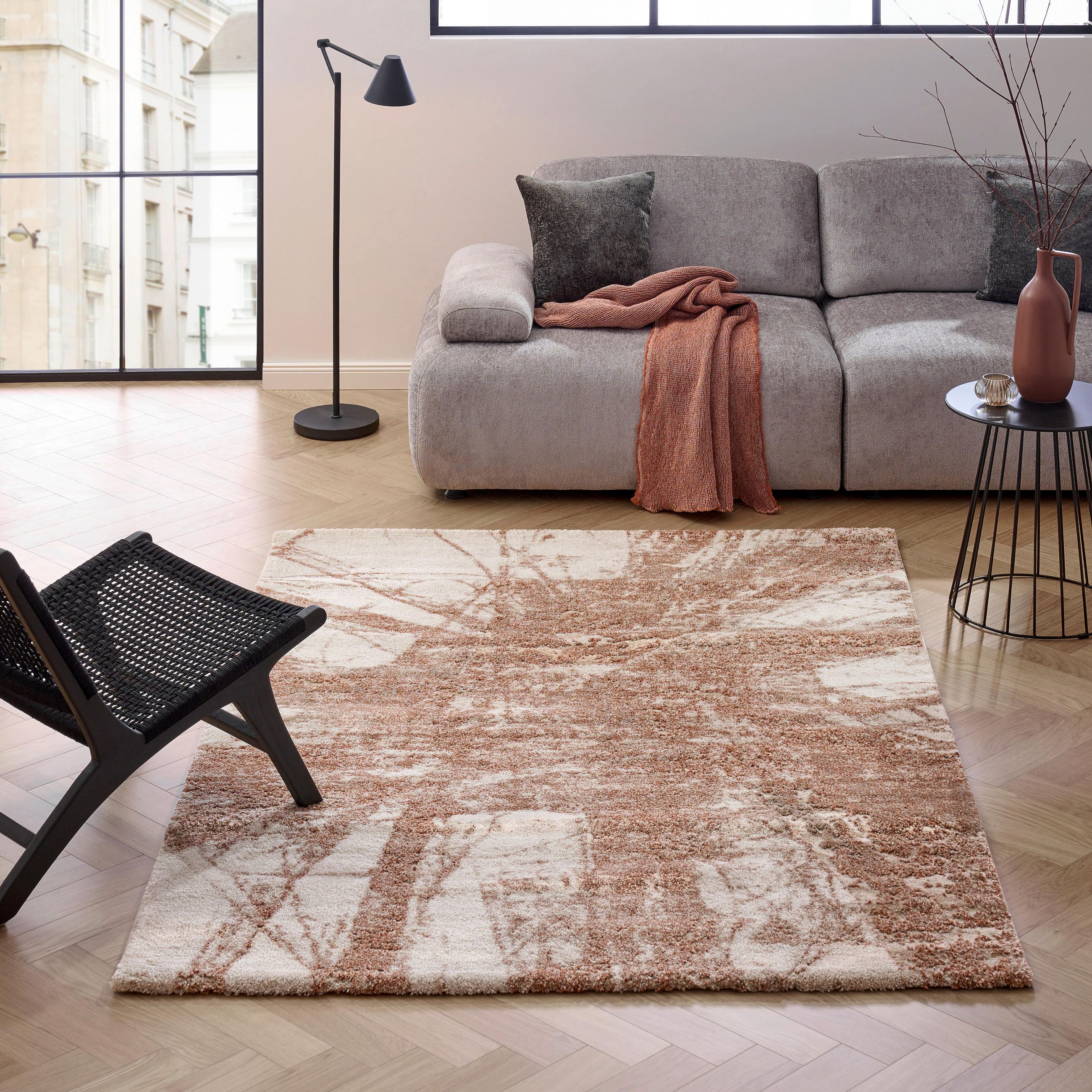 WEBTEPPICH 80/150 cm My Bologna Creme, Cognac  - Cognac/Creme, LIFESTYLE, Textil (80/150cm) - Obsession