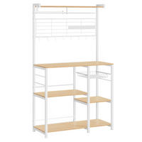 REGÁL, bílá, barvy dubu, ocel, 90/167/42 cm - bílá/barvy dubu, Moderní, kov/kompozitní dřevo (90/167/42cm) - MID.YOU