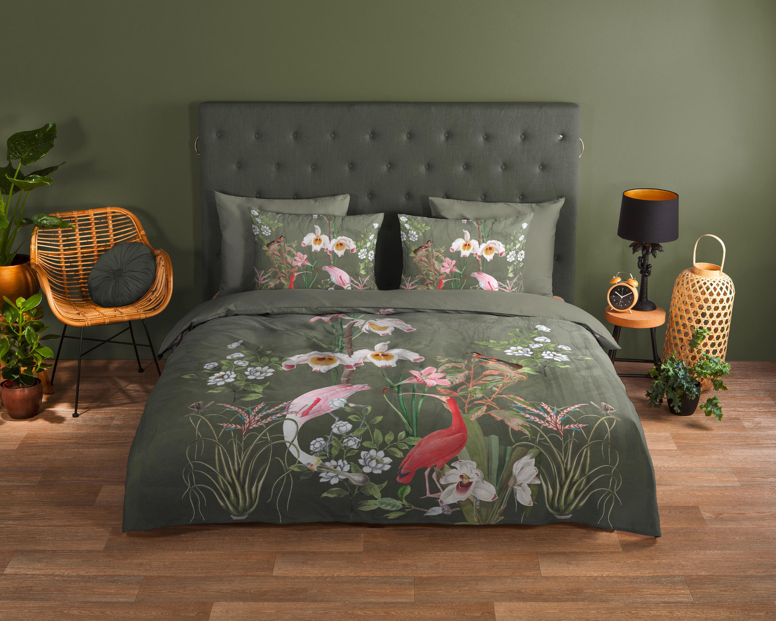 BETTWÄSCHE Good Morning Renforcé 140/200 cm  - Jadegrün/Olivgrün, LIFESTYLE, Textil (140/200cm)