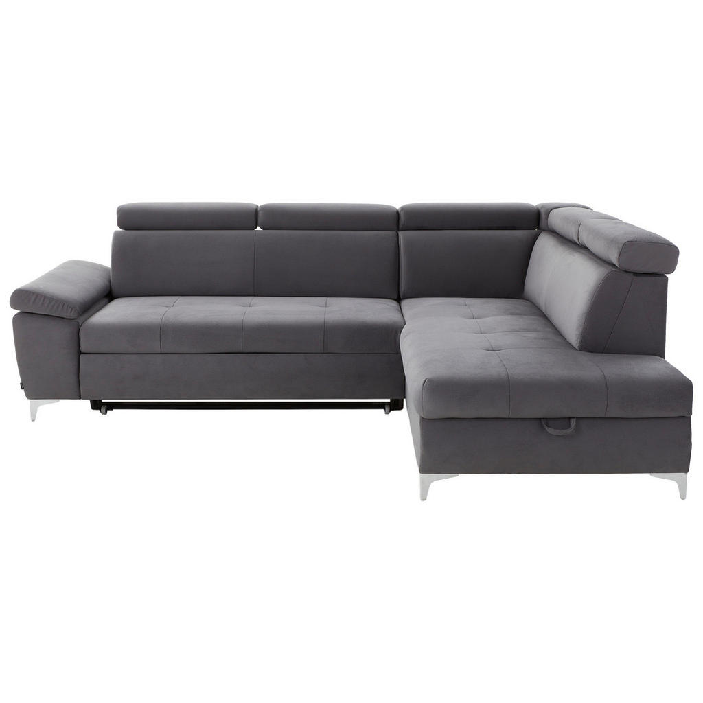 Carryhome ROHOVÁ SEDAČKA, textil, tmavosivá