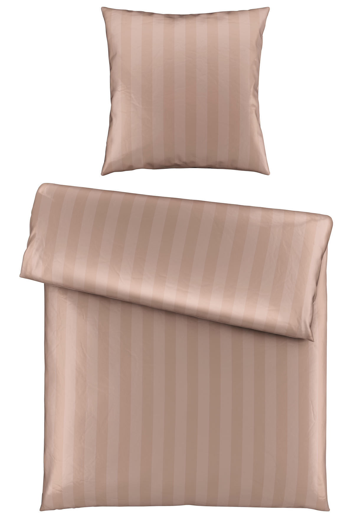 BETTWÄSCHE Satin 135/200 cm  - Beige, Textil (135/200cm) - Dieter Knoll