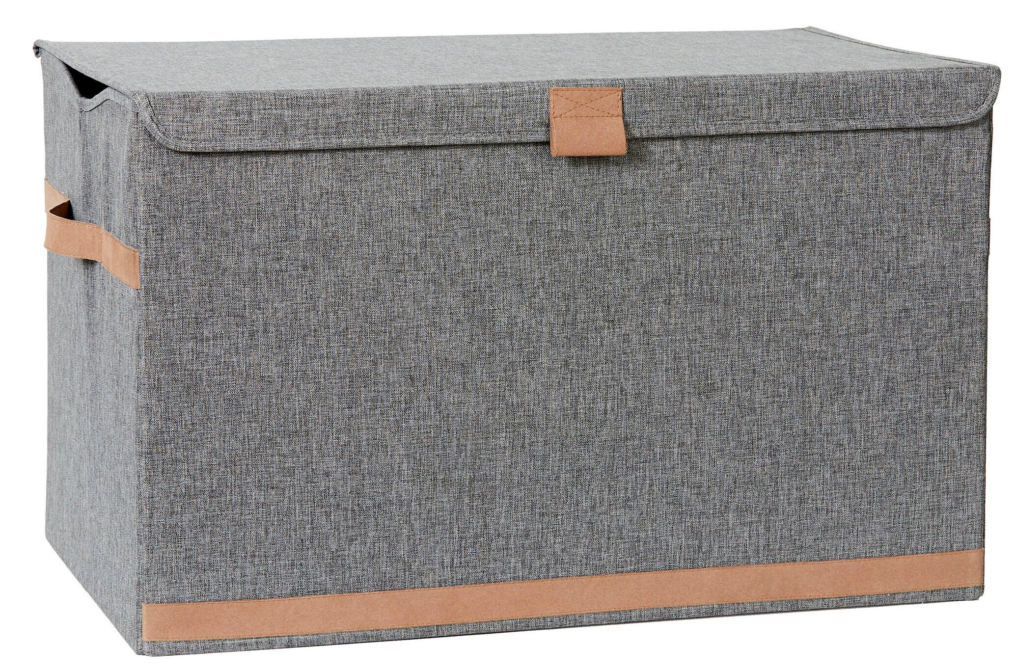 TRUHE - Grau, Basics, Holzwerkstoff/Textil (62/37,5/39cm) - Store It