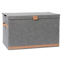 TRUHE - Grau, Basics, Holzwerkstoff/Textil (62/37,5/39cm) - Store It