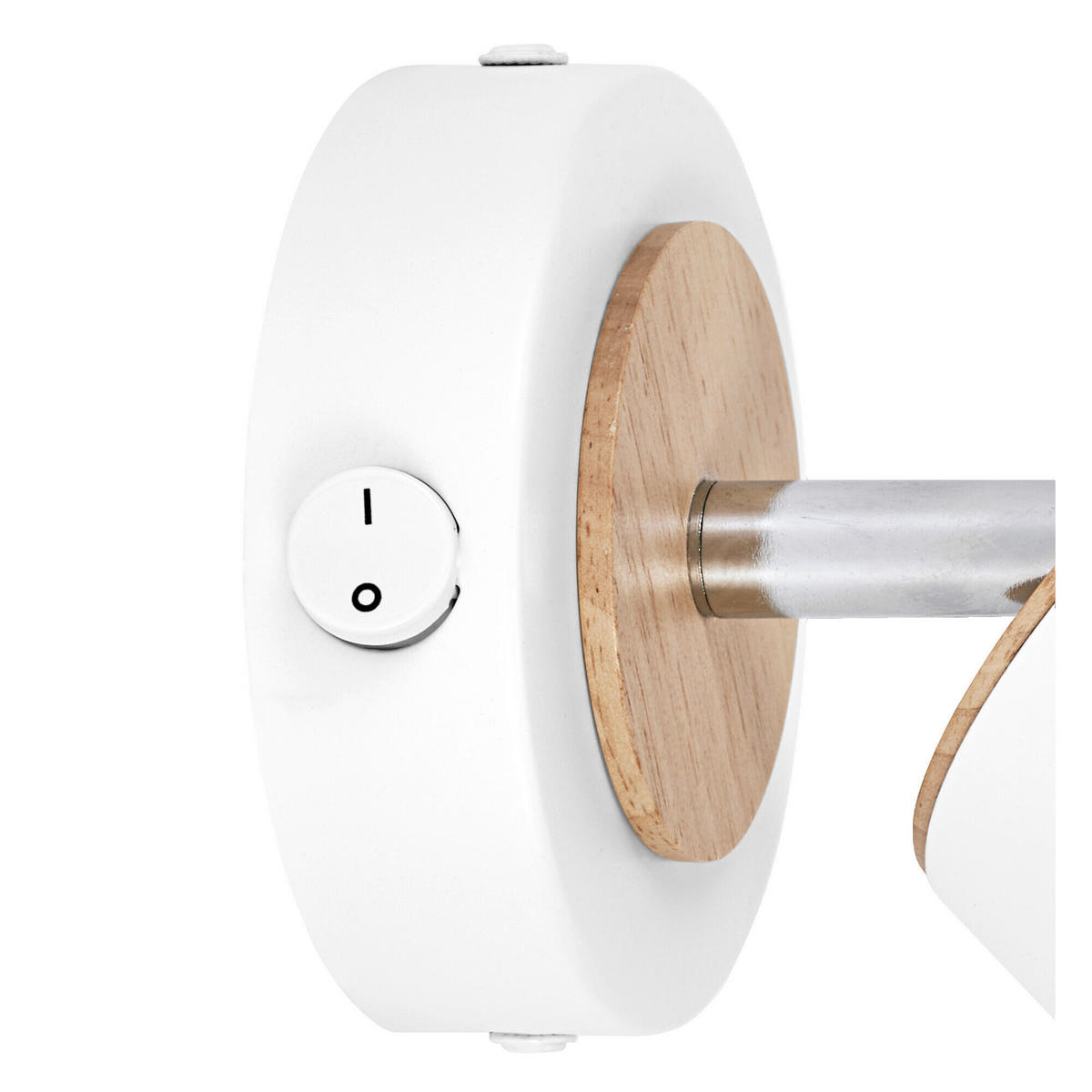 LED-STRAHLER 9/12,2/9 cm   - Weiß, Design, Holz/Kunststoff (9/12,2/9cm) - Osram