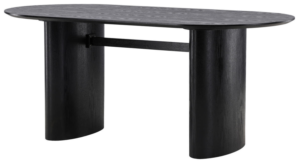 ESSTISCH in Holzwerkstoff 180/90/75 cm  - Schwarz, Design, Holzwerkstoff (180/90/75cm) - Livetastic