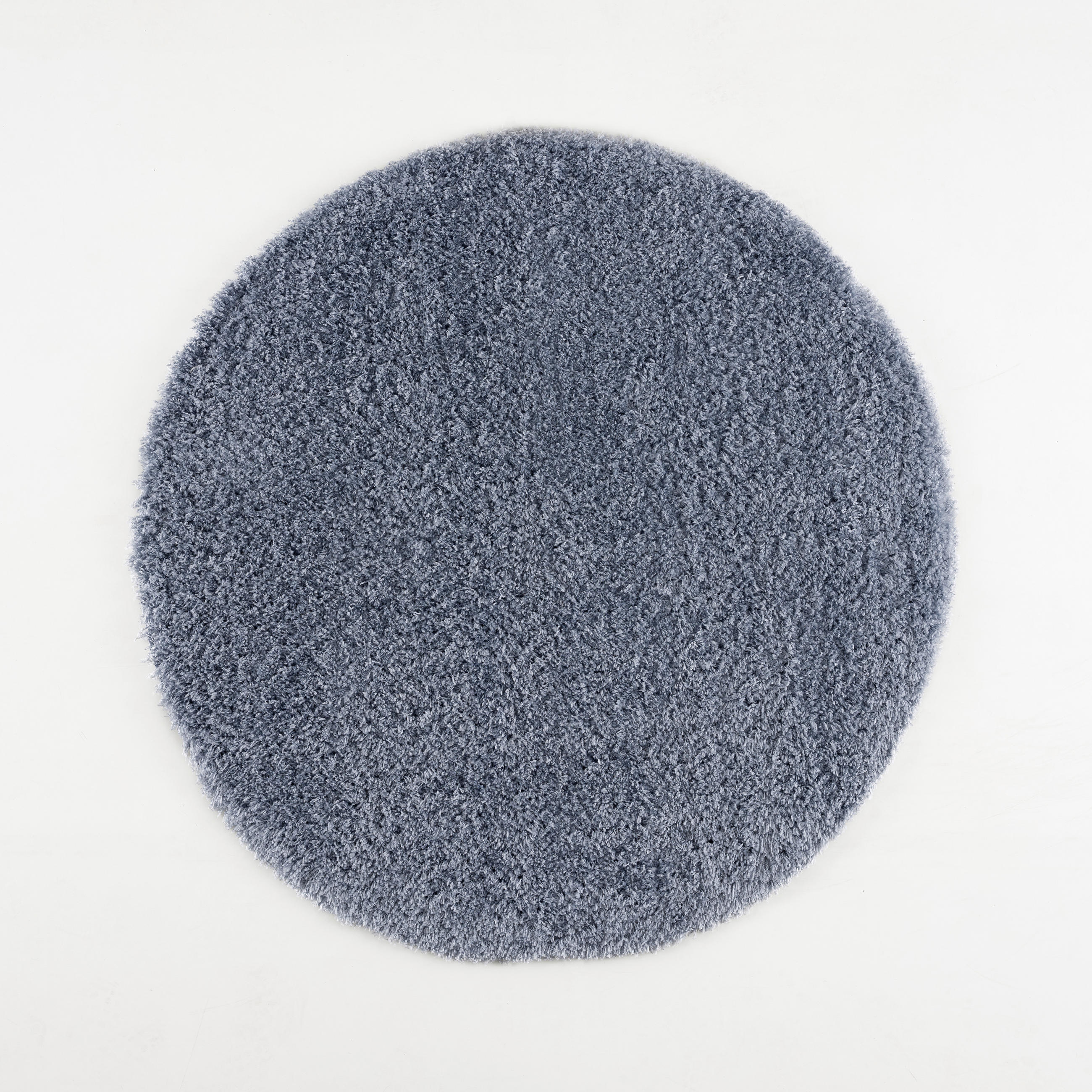 HOCHFLORTEPPICH 80/80 cm Porto Blau rund  - Blau, KONVENTIONELL, Textil (80/80cm) - Novel