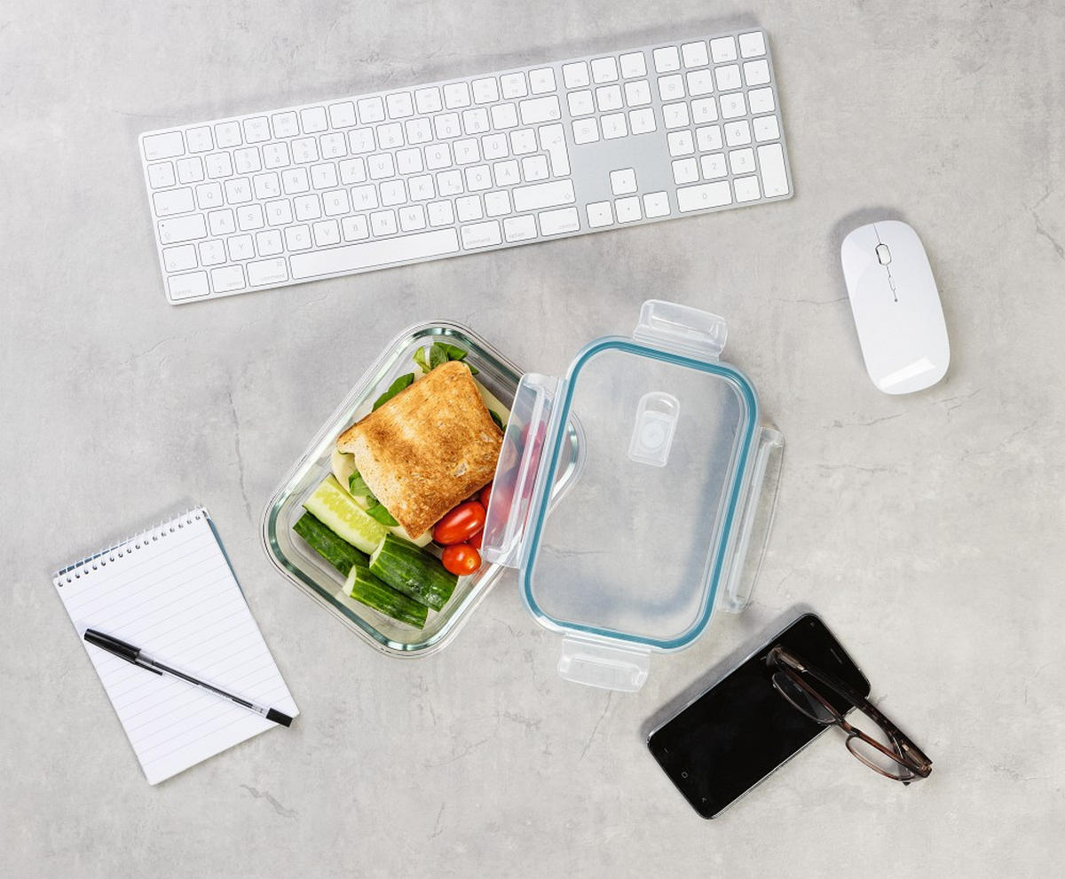 FRISCHHALTEDOSENSET GOURMETmaxx 6-teilig  - Transparent/Grün, Basics, Glas/Kunststoff (19,6/14,5/6,6cm)