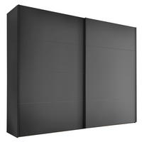 SCHWEBETÜRENSCHRANK 278/222/68 cm,  in Anthrazit, 2 Tür(en)  - Anthrazit/Schwarz, Design, Holzwerkstoff/Metall (278/222/68cm) - Dieter Knoll