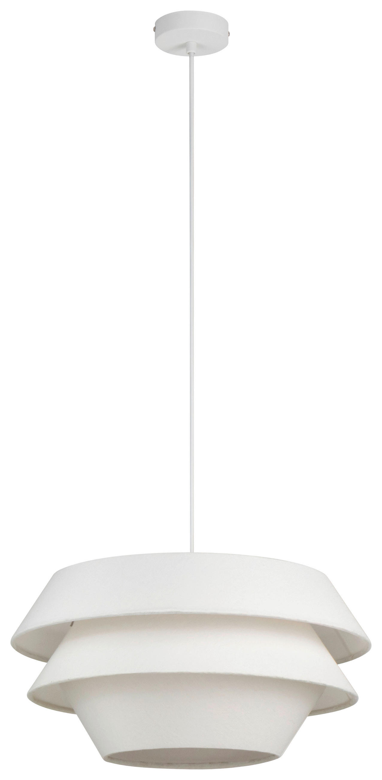 HÄNGELEUCHTE 50/130 cm  - Weiß, Trend, Kunststoff/Textil (50/130cm) - Collett's Monde