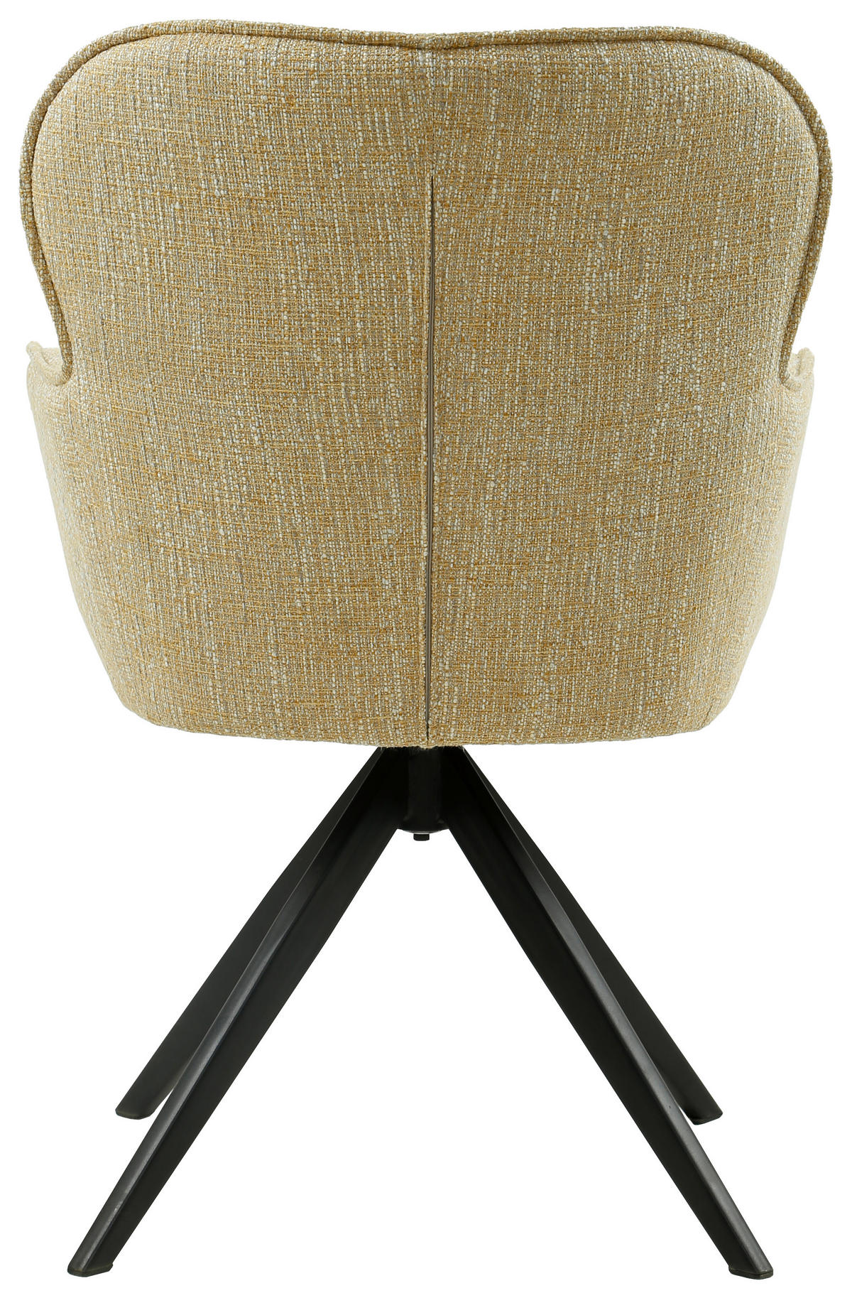 KAROSSZÉK sárga, fekete  - sárga/fekete, Design, textil/fém (62/88/65cm) - Novel