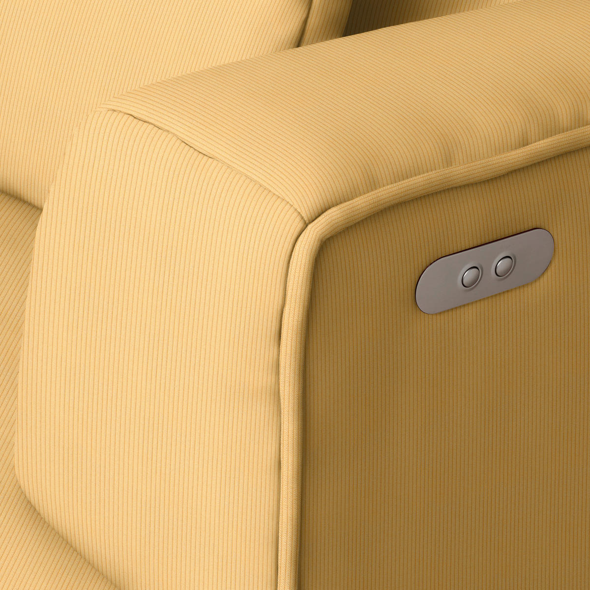 ECKSOFA  in Feincord Gelb  288/188 cm  - Gelb/Schwarz, Design, Kunststoff/Textil (288/188cm) - Welnova