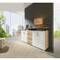 KOMMODE Sonoma Eiche, Weiß - Silberfarben/Alufarben, Basics, Holz/Kunststoff (180/90/40cm) - Boxxx