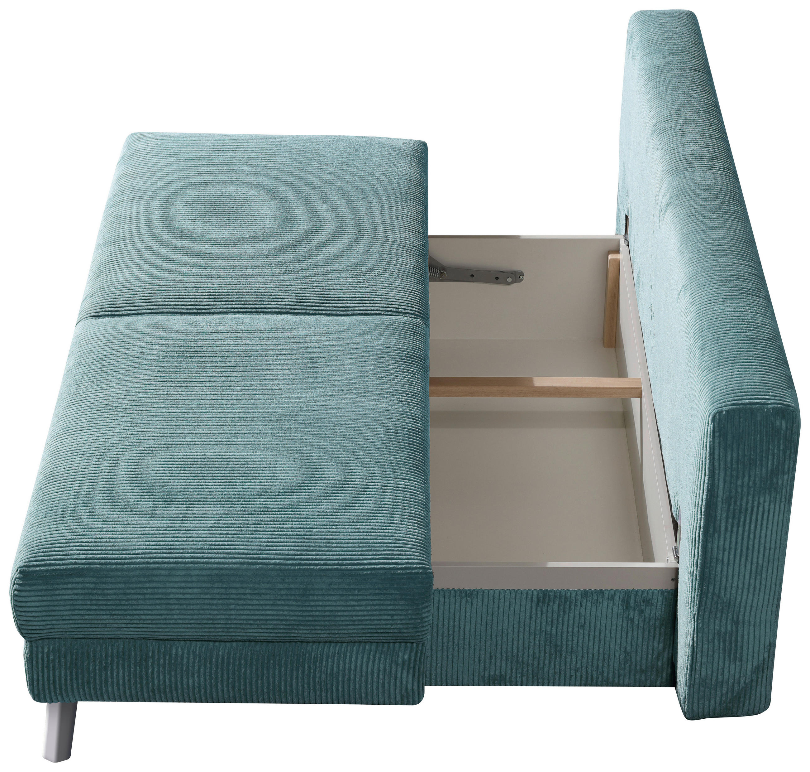 Thumbnail - Livetastic Schlafsofa, Türkis, Textil, 2-Sitzer, 194x91x90 cm, Fußauswahl, Stoffauswahl, Wohnzimmer, Sofas & Couches, Sc...