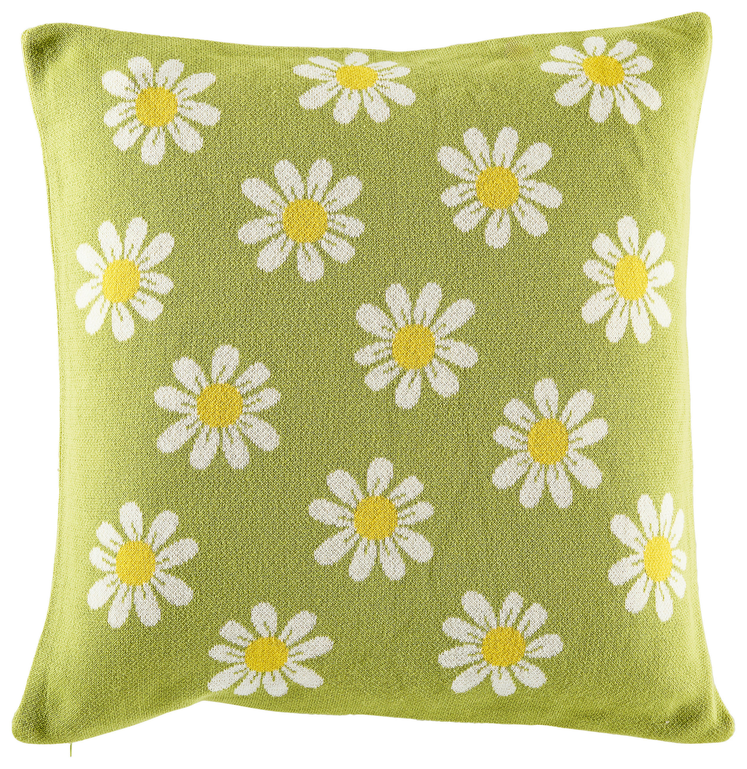 ZIERKISSEN 50/50 cm  - Gelb/Grün, Natur, Textil (50/50cm) - Novel