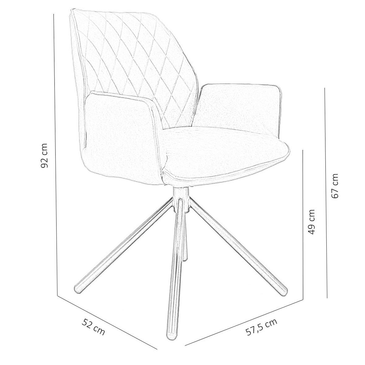 ŽIDLE S PODRUČKAMI, mikrovlákno, koňaková - černá/barvy lískového ořechu, Lifestyle, kov/textil (58/92/52cm) - MID.YOU