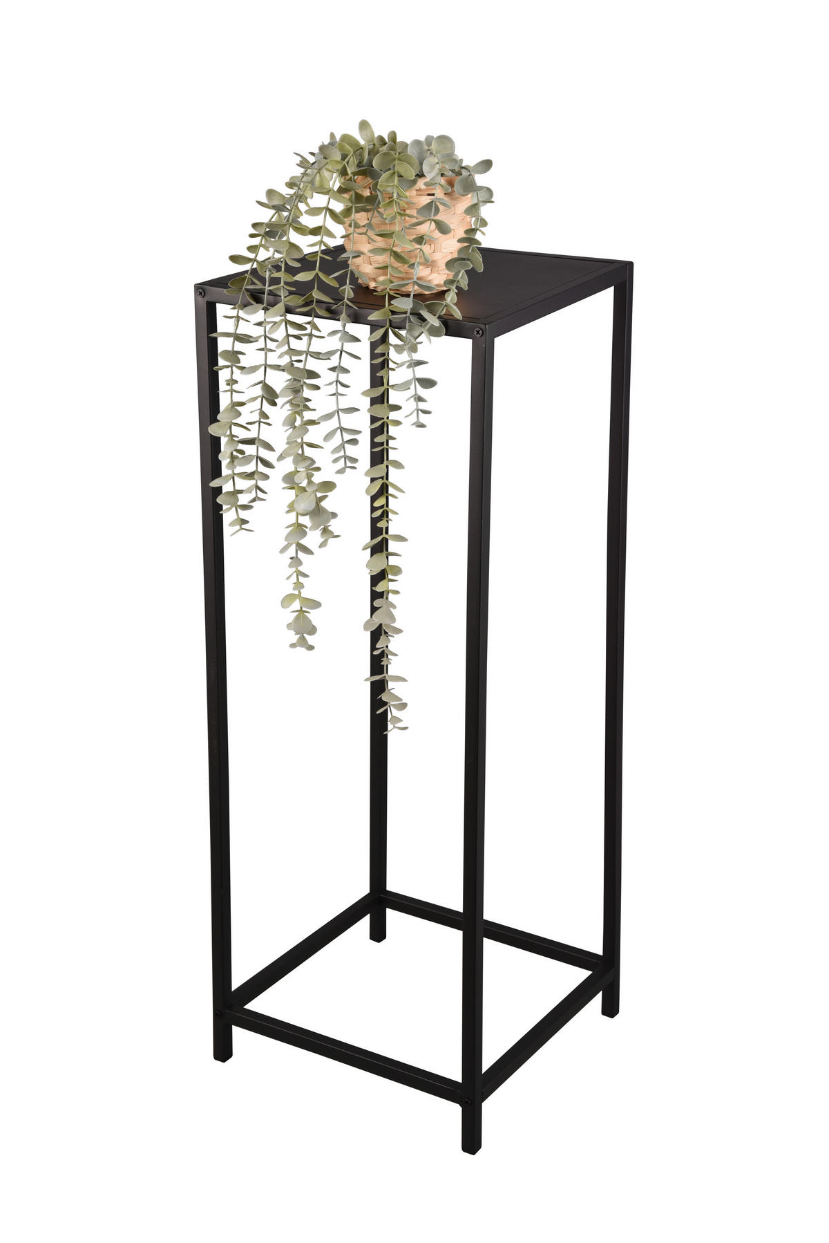 BEISTELLTISCH 31/31/80 cm Schwarz quadratisch  - Schwarz, Trend, Metall (31/31/80cm) - Boxxx