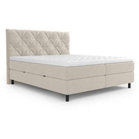 BOXBETT 180/200 cm  in Naturfarben  - Schwarz/Naturfarben, Design, Holz/Holzwerkstoff (180/200cm) - Esposa