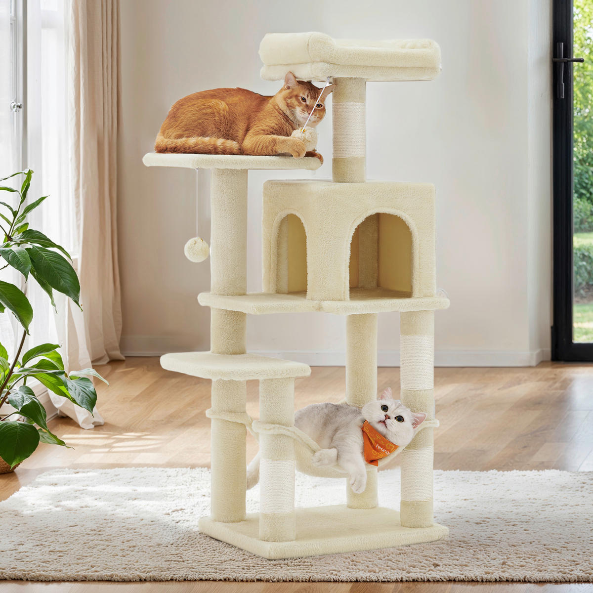 KRATZBAUM - Beige, Trend, Papier/Holzwerkstoff (62/112/46cm) - Boxxx