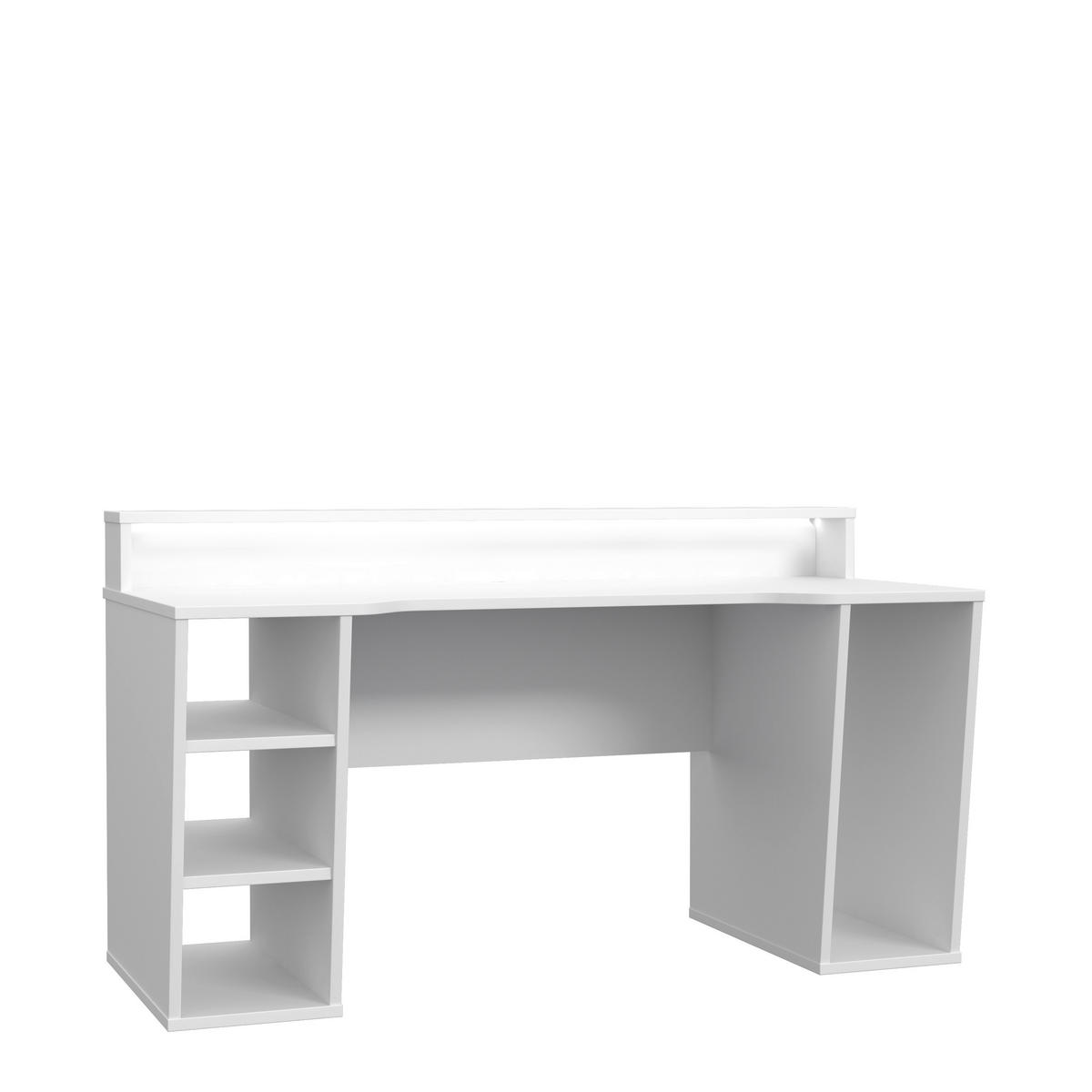 COMPUTERTISCH Weiß  - Weiß, MODERN, Holzwerkstoff/Kunststoff (160/72/91cm) - MID.YOU
