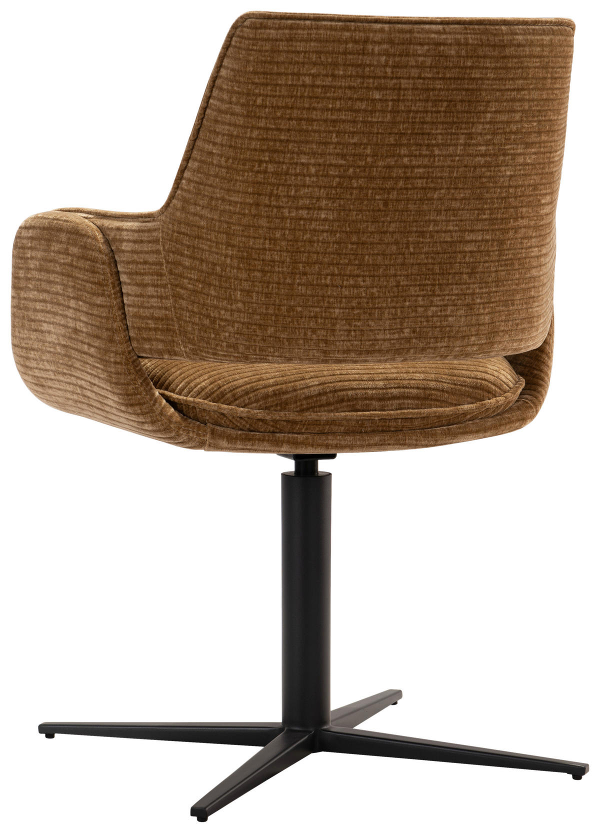 NASLANJAČ, kovina, tekstil opečnato rjava  - črna/opečnato rjava, Design, kovina/tekstil (60/84/59cm) - Emilio Belluti