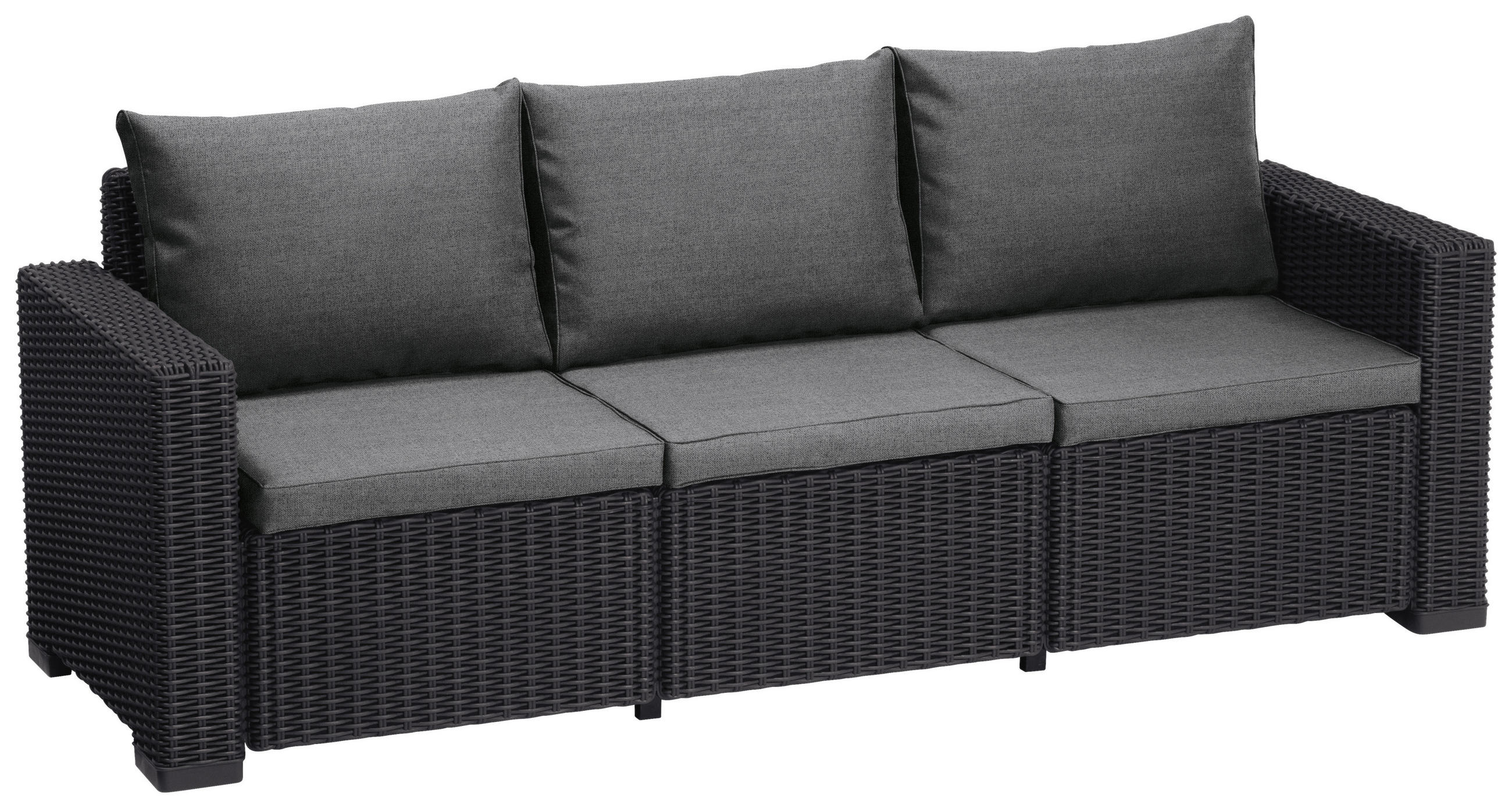 RELAXAČNÍ POHOVKA, plast, textil - šedá/barvy grafitu, Design, textil/plast (199/72/68cm) - Ambia Garden