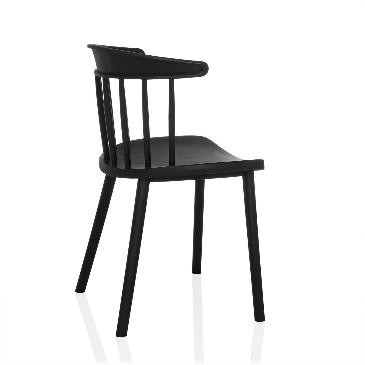 BESUCHERSTUHL  in Schwarz  - Schwarz, MODERN, Kunststoff (53/75/45cm) - MID.YOU