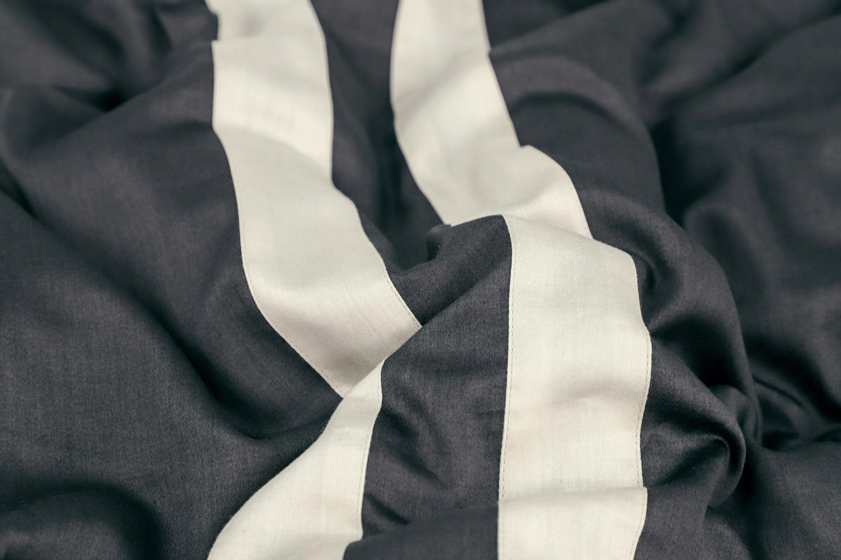 WENDEBETTWÄSCHE Marcel.Remus.Design - Son Vida anthrazit Satin 135/200 cm  - Anthrazit/Weiß, Design, Textil (135/200cm)