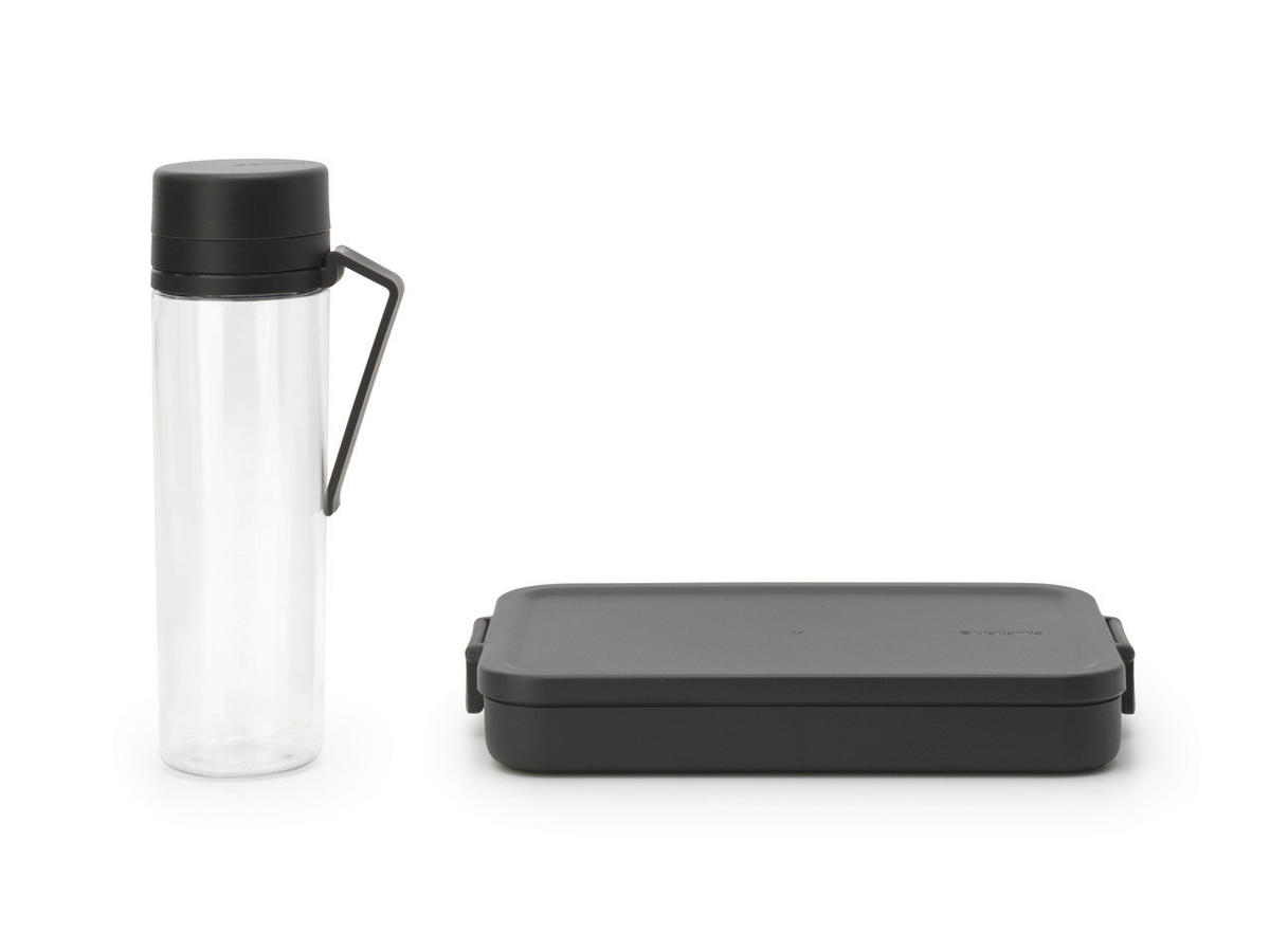 PAUSENSET  - Dunkelgrau/Transparent, Basics, Kunststoff (32/22.5/16.5cm) - Brabantia
