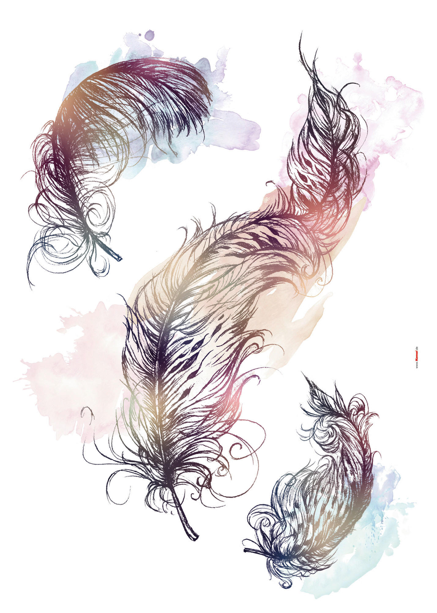 WANDTATTOO - Multicolor, Basics, Kunststoff (50/70cm) - Xora