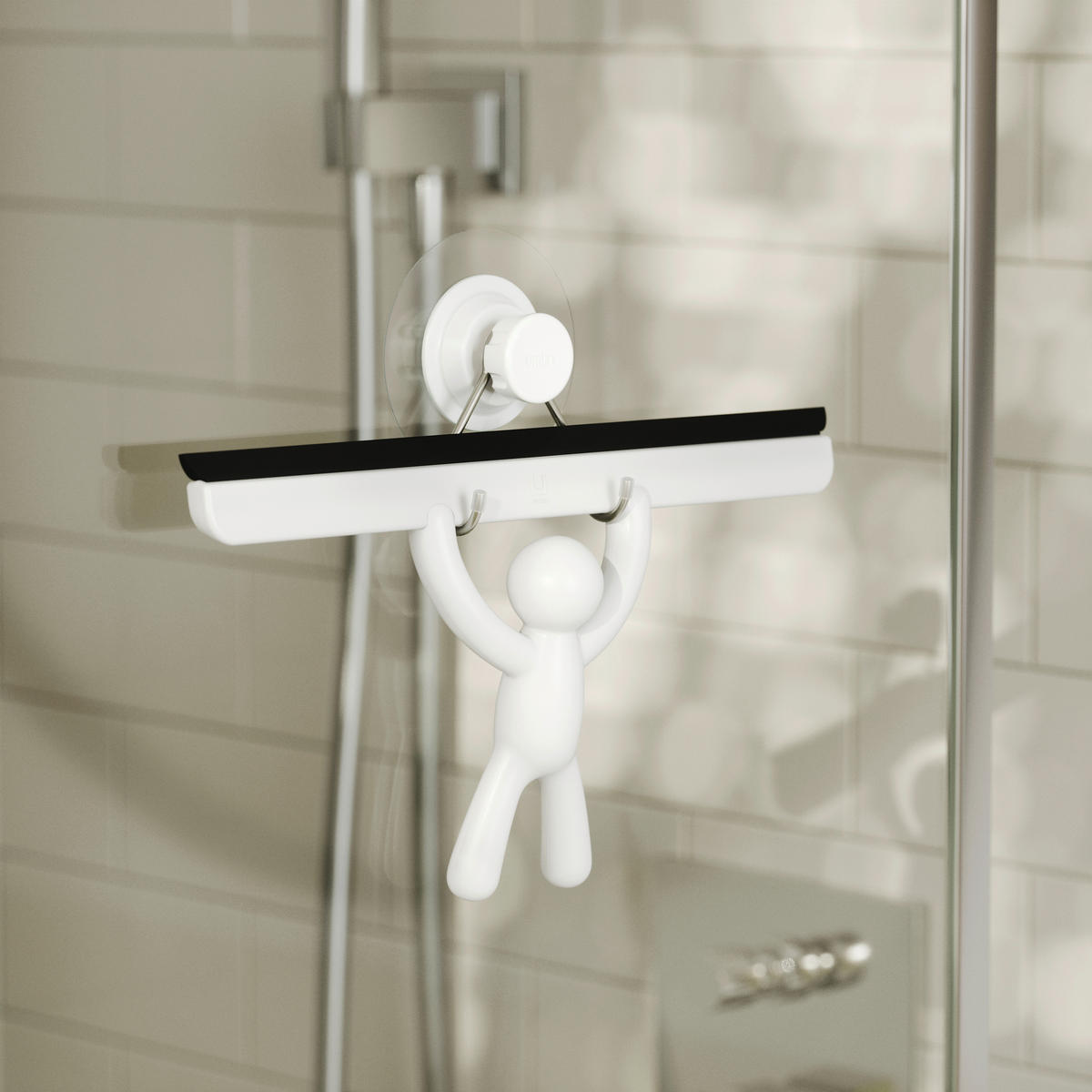 BRISAČ ZA PLOČICE I ZID   BUDDY  - bijela, Basics, plastika (19/4/26cm) - Umbra