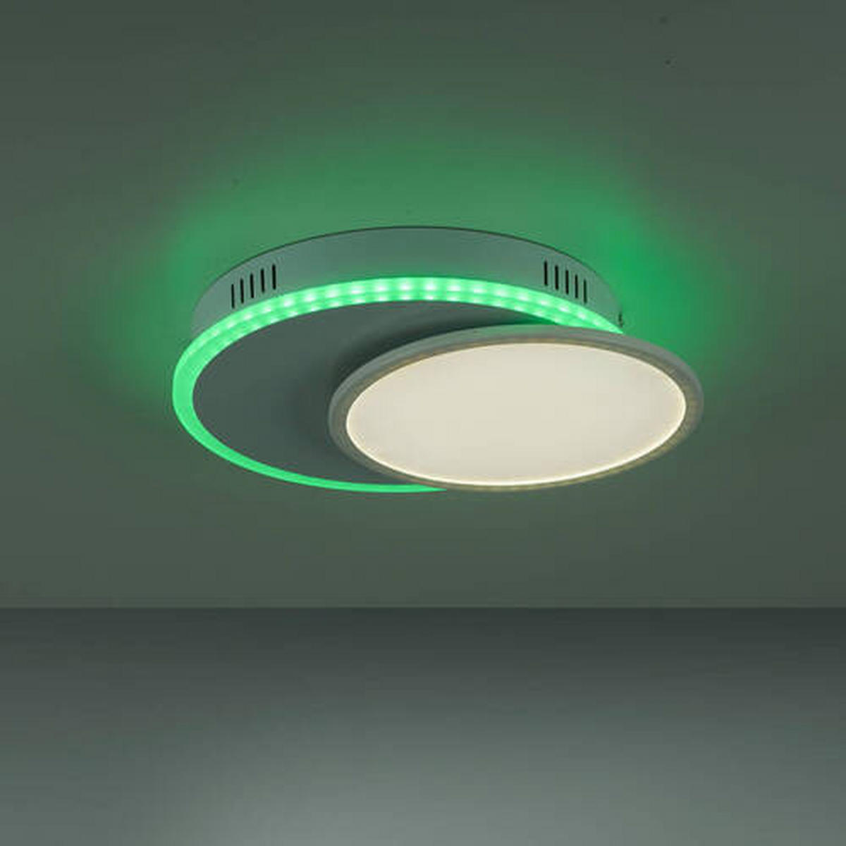 LED-Deckenleuchte 45/33/7,5 cm   - Weiß, Design, Kunststoff/Metall (45/33/7,5cm)