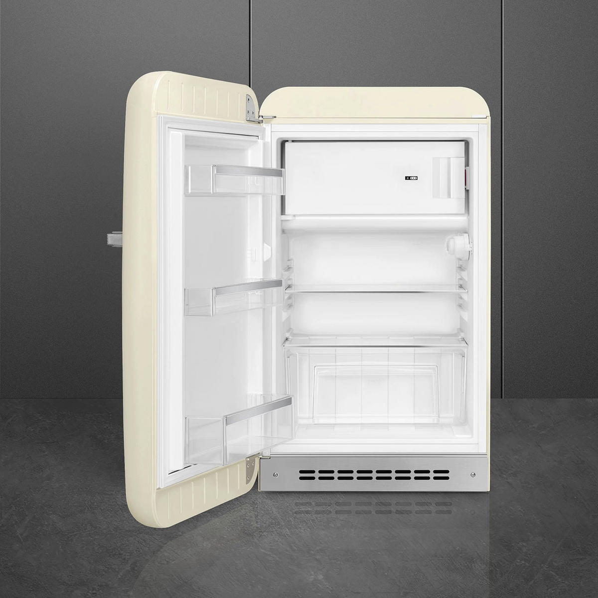 KÜHLSCHRANK 54,5/97-98/70,1 cm FAB10LCR6  - Creme, Basics, Glas/Metall (54,5/97-98/70,1cm) - SMEG