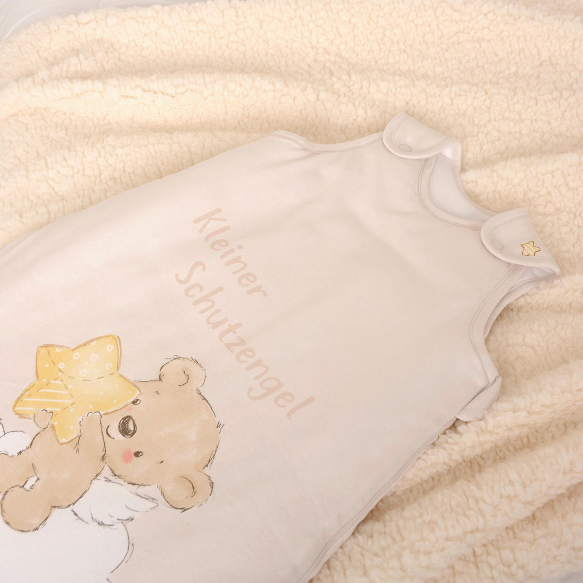 BABYSCHLAFSACK Kleiner Schutzengel  70/45 cm     - Weiß, Basics, Textil (70/45cm) - Herding