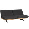 SCHLAFSOFA Palermo in Webstoff Anthrazit  - Anthrazit/Beige, Design, Holz/Textil (204/92/90cm) - Dieter Knoll