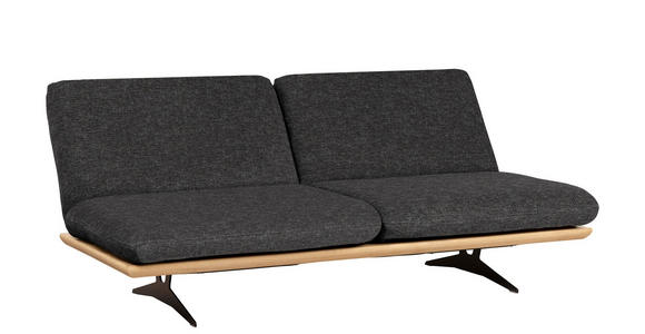 SCHLAFSOFA Palermo in Webstoff Anthrazit  - Anthrazit/Beige, Design, Holz/Textil (204/92/90cm) - Dieter Knoll