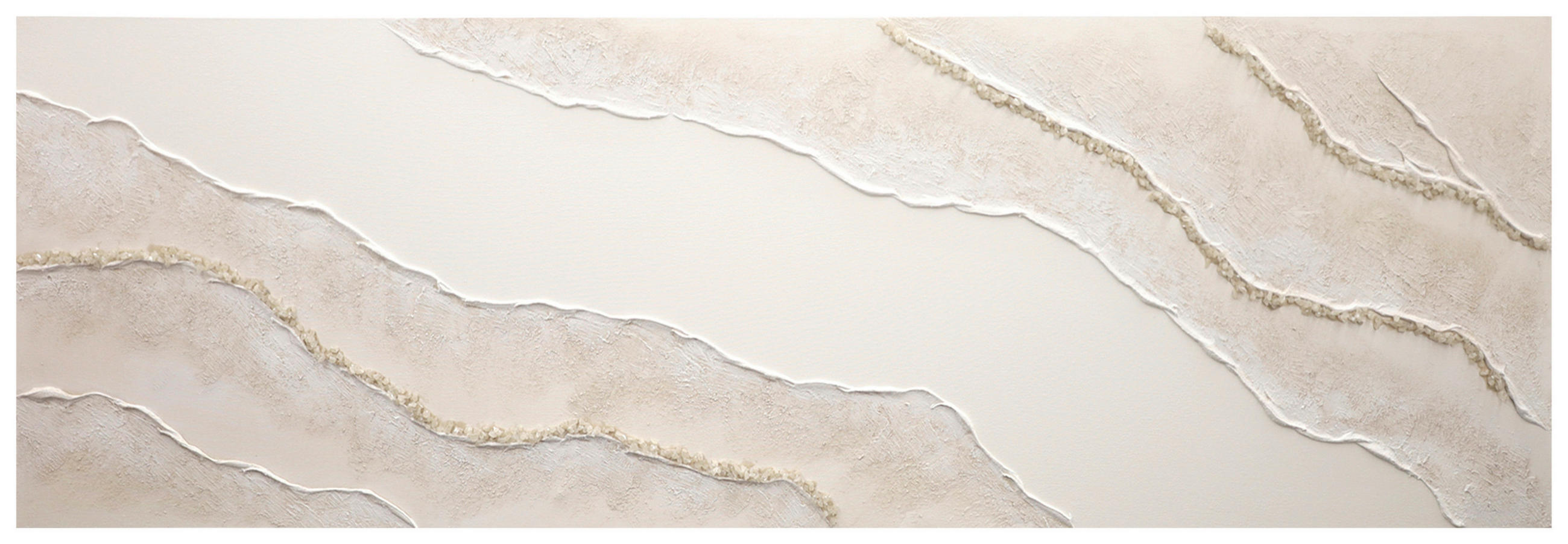 ÖLGEMÄLDE Abstraktes 150/50 cm  - Hellbraun/Multicolor, KONVENTIONELL, Holzwerkstoff/Textil (150/50cm) - Monee