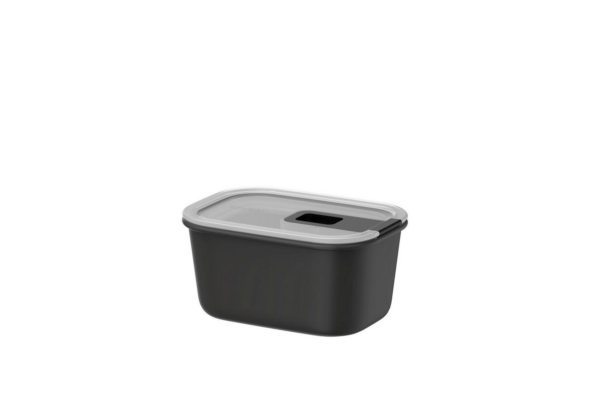 FRISCHHALTEDOSE Easyclip 0,45 L  - Klar/Schwarz, Basics, Kunststoff (9,0/7,0/13,9cm) - Mepal