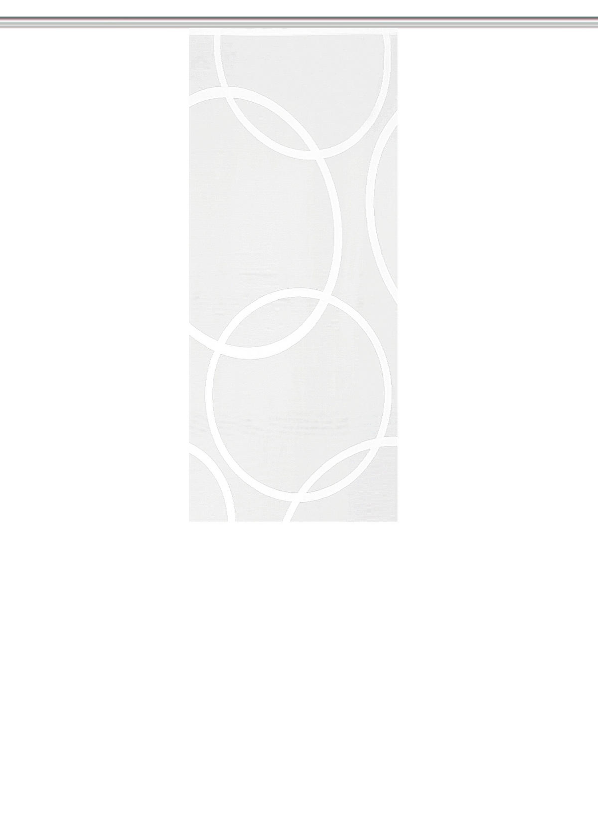 FLÄCHENVORHANG   halbtransparent  57/145 cm   - Weiß, Basics, Textil (57/145cm)