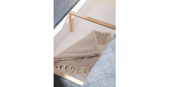 SCHLAFSOFA Armteil verstellbar Sorini  mit Typenauswahl, Stoffauswahl, Rücken echt Mikrofaser Anthrazit  - Chromfarben/Anthrazit, Design, Textil (194/73/91cm) - Xora