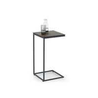 BEISTELLTISCH in Holz, Metall 35/35/66,5 cm  - Anthrazit/Dunkelbraun, Design, Holz/Metall (35/35/66,5cm) - Johann Jakob